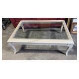 Beveled Glass Coffee Table 34x48x17 inches tall