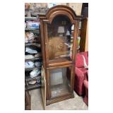 Lighted Jasper Curio Cabinet 12.5x28x74 inches