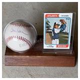 Tom House Ball & Card no COA