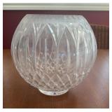 Large Crystal Bowl Aprox 8 inches tall