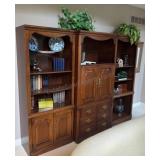 3 Piece Lighted Cabinet Entertainment Set