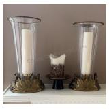 Brass Chapman Candle Vases