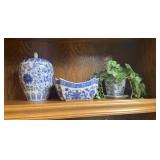 Group of Blue & White Home decor