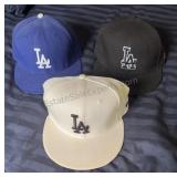 Group of LA Dodgers Hats