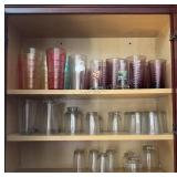 Assortment of Glasses & Plastic Cups