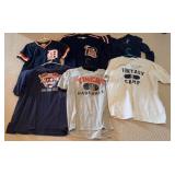 Group of Detroit Jerseys & Signed Tshirt
