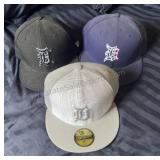 Group Of Detroit Tigers Hats