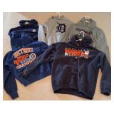Group of Detroit Hoodies
