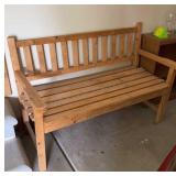 Wood Garden Bench 49 inches wide