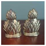 Brass Pineapple Book Ends
