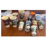 Group of Memorabilia Stadium Cups