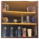 Contents of Cabinet, Mugs, Lids & more