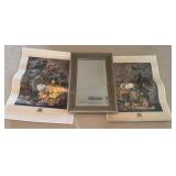 Dina Art Comp. prints & Mirrored Vanity tray