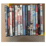 Group of DVDs