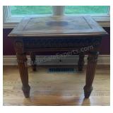 Decorative Wood side table 27x27x21.5inches tall