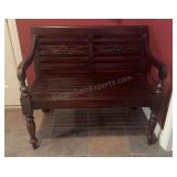 38 inch Wooden Entry Bench