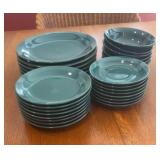 Green Stoneware Dish set