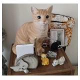 Assorted Cat Decor and Accessories