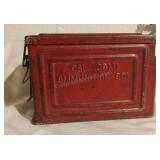 Red Metal Ammo Box