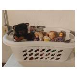 Basket of Dolls, Stuffed Bears