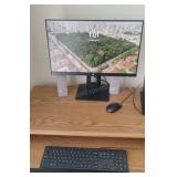 HP 24" Monitor, Acer Speakers and Keyboard