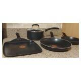 T-Fal Frying Pans and Sauce Pan