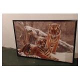 Framed Tiger Poster