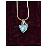 Sterling Silver 925 & Gemstone Pendant Necklace