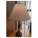 Brass Tone Table Lamp 29"