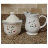 Pfaltzgraff Winterberry Cream and Sugar