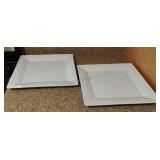 Crate & Barrel Large Square Serving Plates