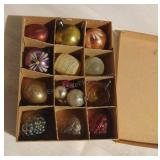 Small Box of Vintage Mercury Glass Ornaments
