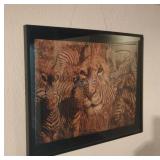 Large Zebra/Lion Framed Puzzle 25x31