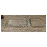 Pyrex Glass Casserole Dishes 8x11 & 8.5x8.5