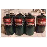 7 Coleman 1lb Propane Tanks - Unused