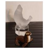 Goebel Frosted Sea Lion Figurine and More