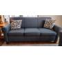 Flexsteel Blue Sofa w/Toss Pillows