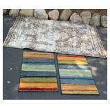Group of Rugs 20x33 & 49.5x72 inch