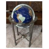 Semi Precious Stone Globe 12 inch globe overall