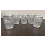 5 Crystal "Old fashion" Glasses