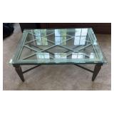 Matching Beveled Glass Coffee Table 34x48x18.5