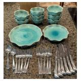 Pottery Bowls Plates & Misc Flatware
