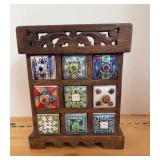 Apothecary Or Spice Cabinet 11 inches tall