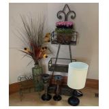 Group of Home Decor & Table Lamp