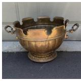 Large Brass Wine Cooler Bucket