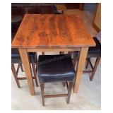 Hightop Dining Table W/ Stools 36x36x42inches