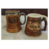 Vintage Lord Nelson Pottery, Novelty Beer Steins