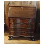Vintage Chippendale Style Secretary