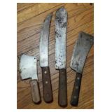 Group of Butcher Knives
