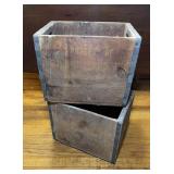 Pair of Antique Crates 10x13.5x11